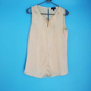 The Limited Polka Dot Blouse Size Small Light Yellow